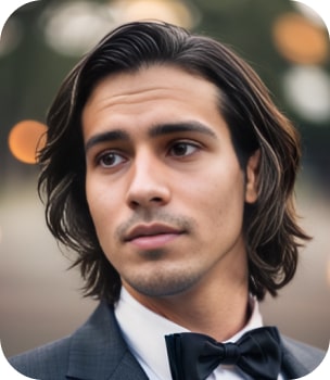 Shoulder-Length Wavy Flow